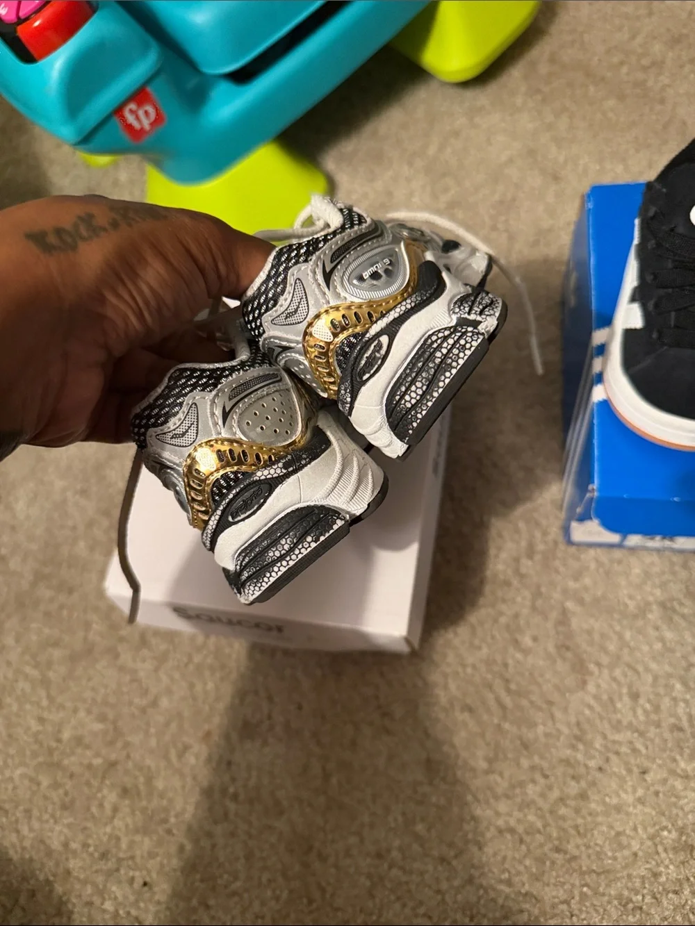 Saucony and adidas
